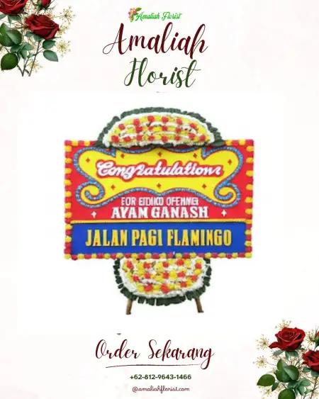 Sewa Papan Bunga Petasia